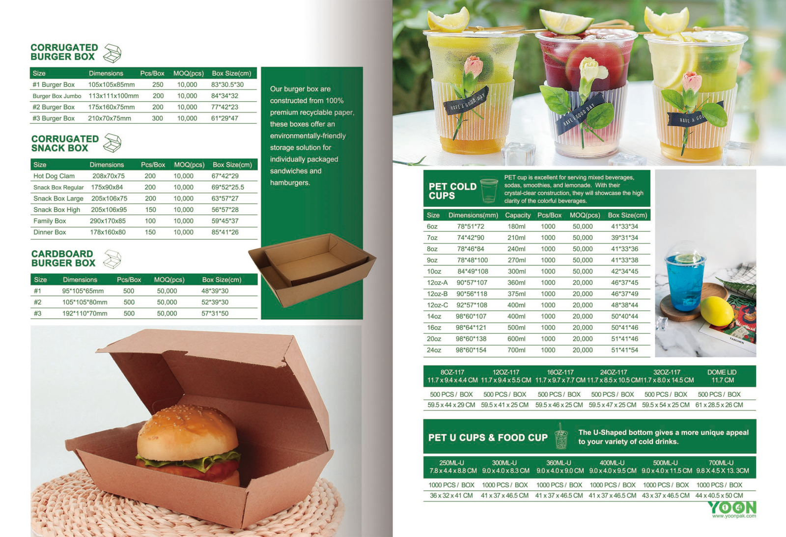 Food Boxes Buckets