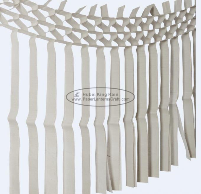 Tissue Paper Fringe Garland Decorations , Paper Fringe Streamers Craft 1