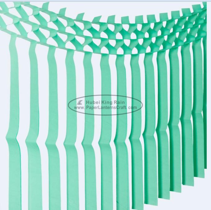 Tissue Paper Fringe Garland Decorations , Paper Fringe Streamers Craft 0