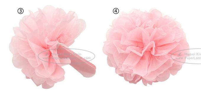 Hot Pink Party Decoration Paper Flower Tissue Paper Pom Poms Balls Craft 3