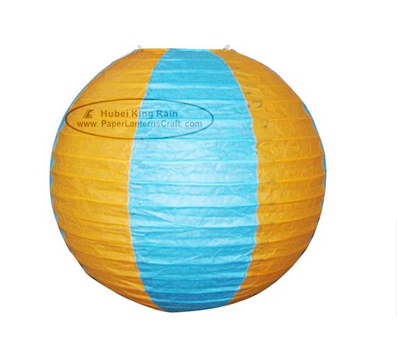 Three Color Round Paper Lanterns With Metal Wire Material Paper 2