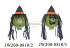 20 Cm Witch Hat Paper Halloween Decorations Battery Operated For Festival
