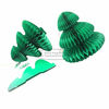 Portable Green Tree Paper Christmas Decorations Paper Honeycomb Ornament