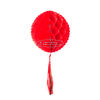 3D Ball Hanging Tassels Paper Christmas Decorations , Tree Honeycomb Tissue Paper