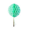 3D Ball Hanging Tassels Paper Christmas Decorations , Tree Honeycomb Tissue Paper