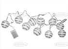 10 Pcs Paper String Lights , Paper Ball String Lights For Indoor Party Decoration