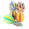 Multicolor Pineapple Summer Themes Decoration Honeycomb Poms
