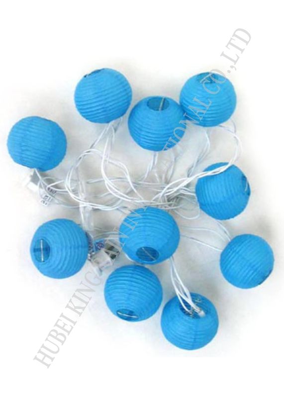 Romantic Round Paper Ball String Lights , Indoor Mini Lantern String Lights