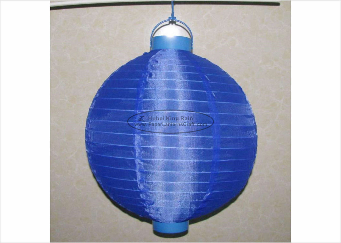 buy 30 Cm Led Paper Lanterns Battery Operated , Silk Nylon Fabric Outdoor Hanging Paper Lanterns online manufacturer