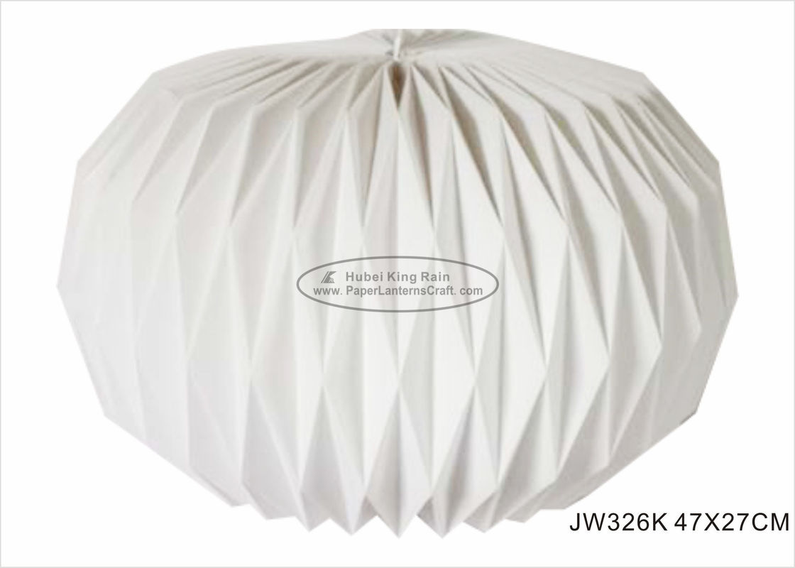 Good price White Origami Paper Lantern Ball 47X27cm For Shop Decorations Party Festival online