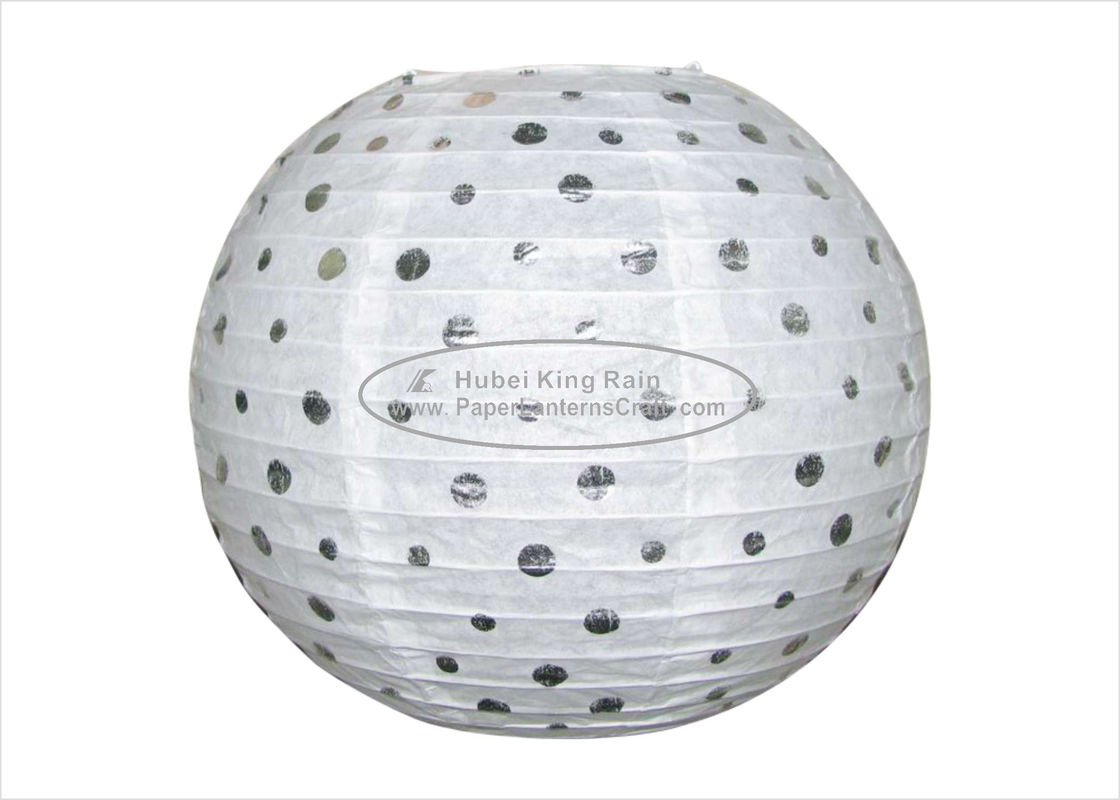 buy Dots Round Hanging Paper Lanterns Party Indoor Decoration  12&quot;  White online manufacturer