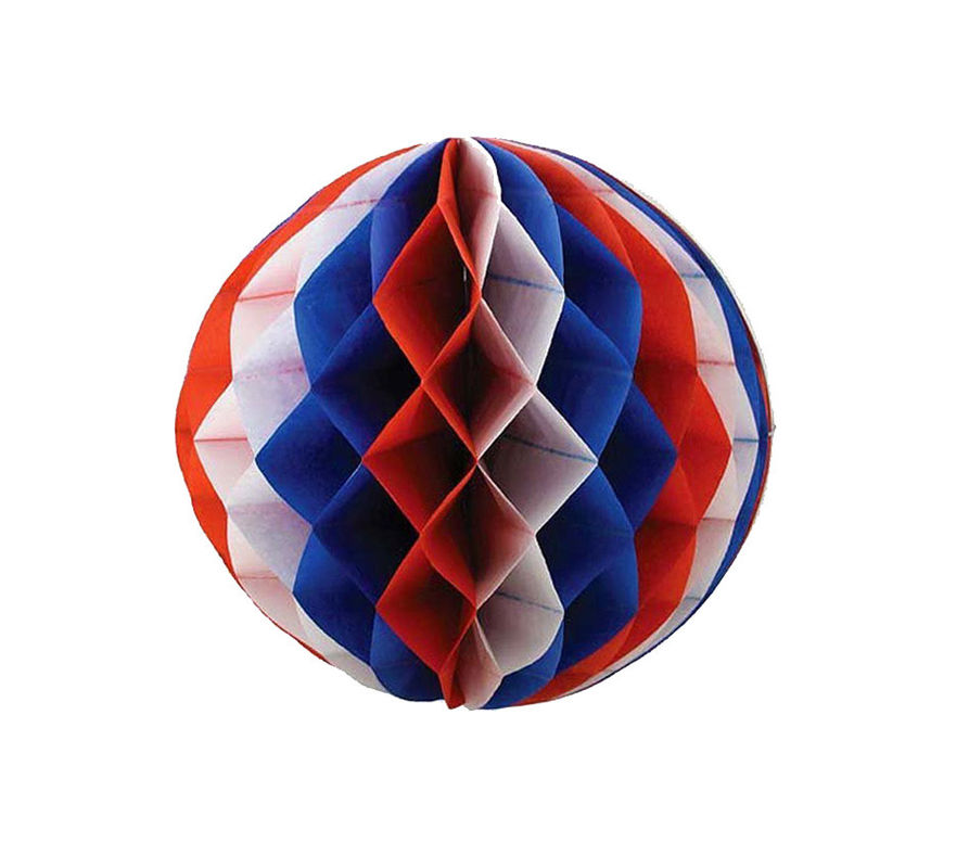 buy Multicolor Paper Honeycomb Balls , Foldable Honeycomb Pom Pom Decorations online manufacturer