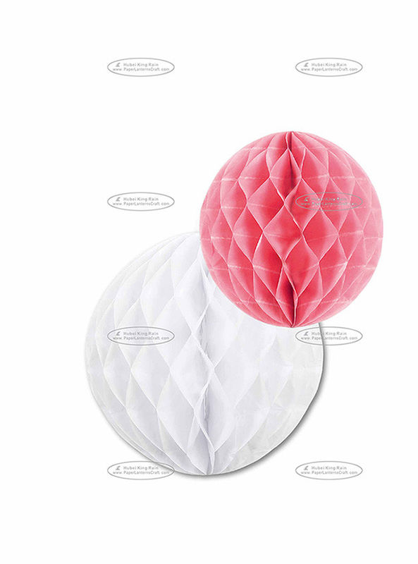 buy Dia 30cm &amp; 25cm Paper Honeycomb Balls Combination Pom Poms For Party online manufacturer