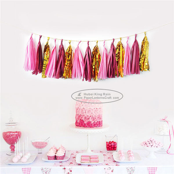 Mixcolor Tassel Garland Paper Garland Christmas Birthday Party Decorations